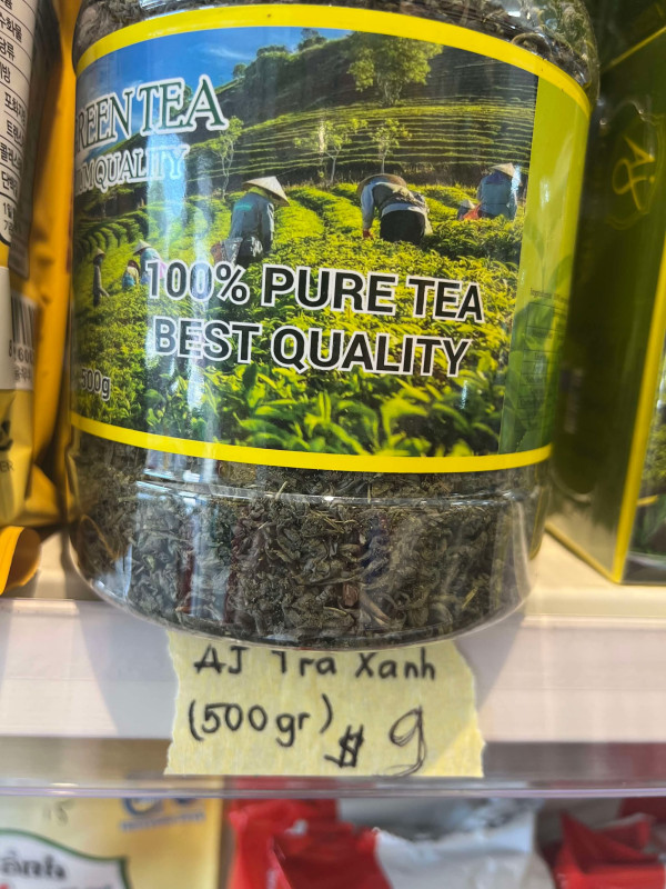 Trà xanh 500gr 9$