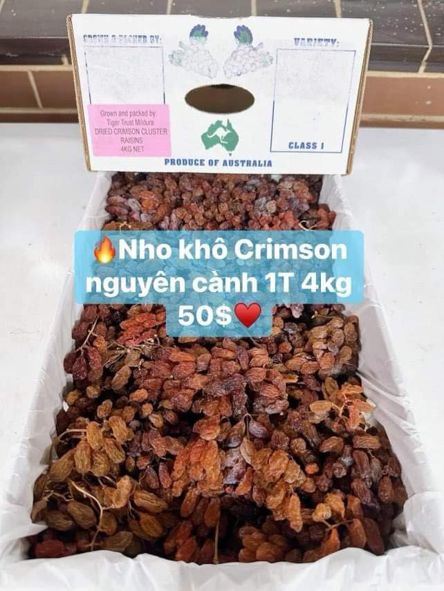 Nho khô 1Kg 15$